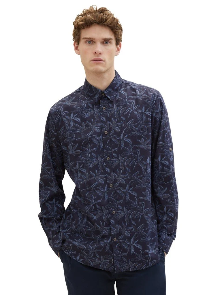 Tom Tailor Hemd Dunkelblau