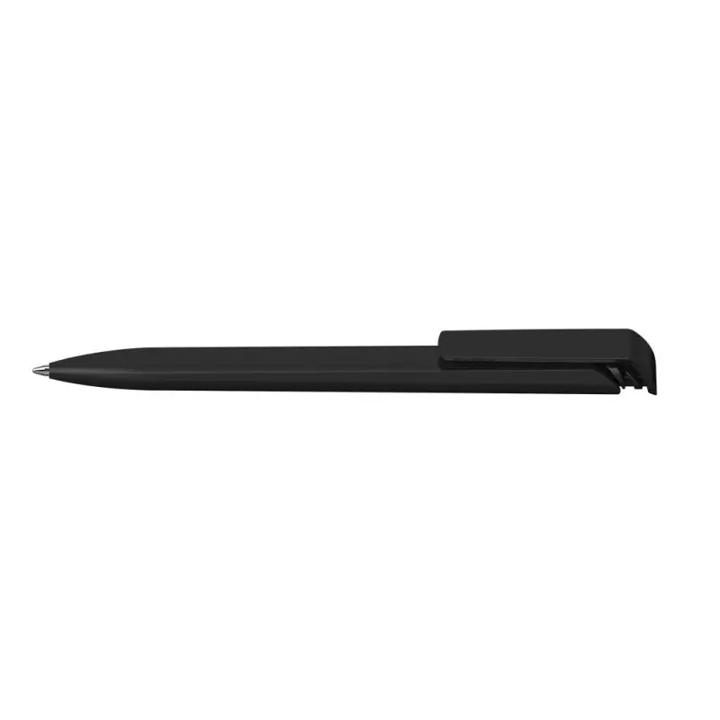Trias Softfrost Black Transparent Retractable Ballpoint Pen - Sleek Design