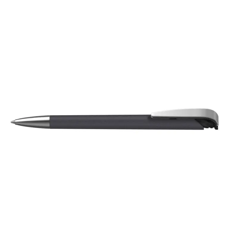 Jona MMs Softgrip Druckkugelschreiber - Schwarz & Eis-Schwarz, Ergonomisch