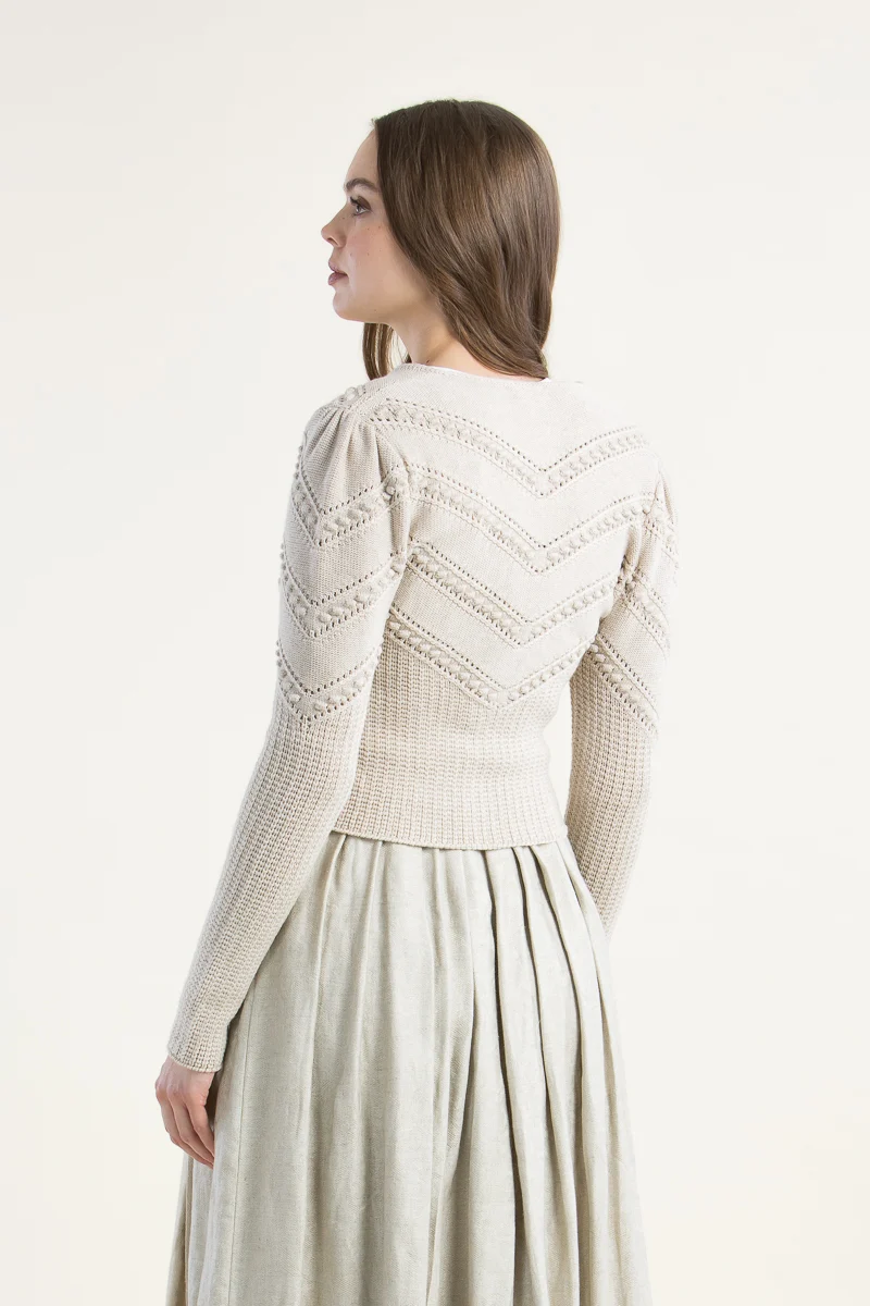 Gottseidank Strickjanker Ophelia champagner