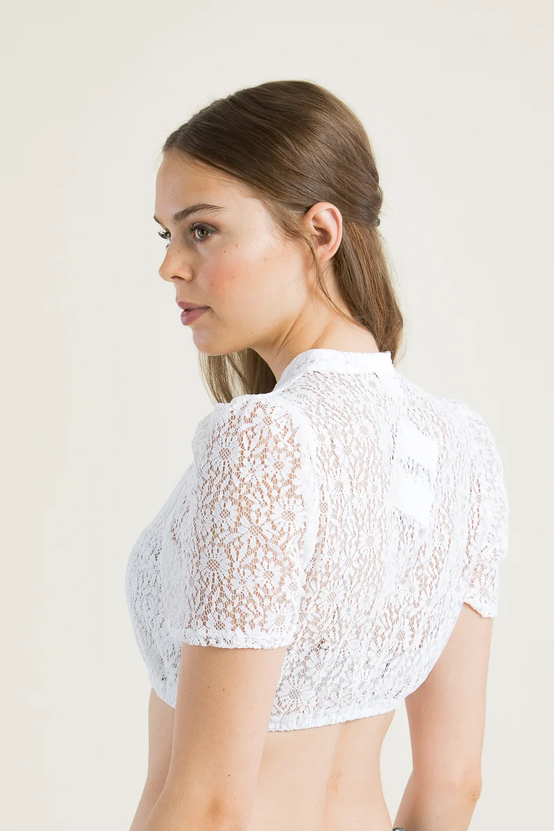 Berwin & Wolff Dirndlbluse Spitze weiß