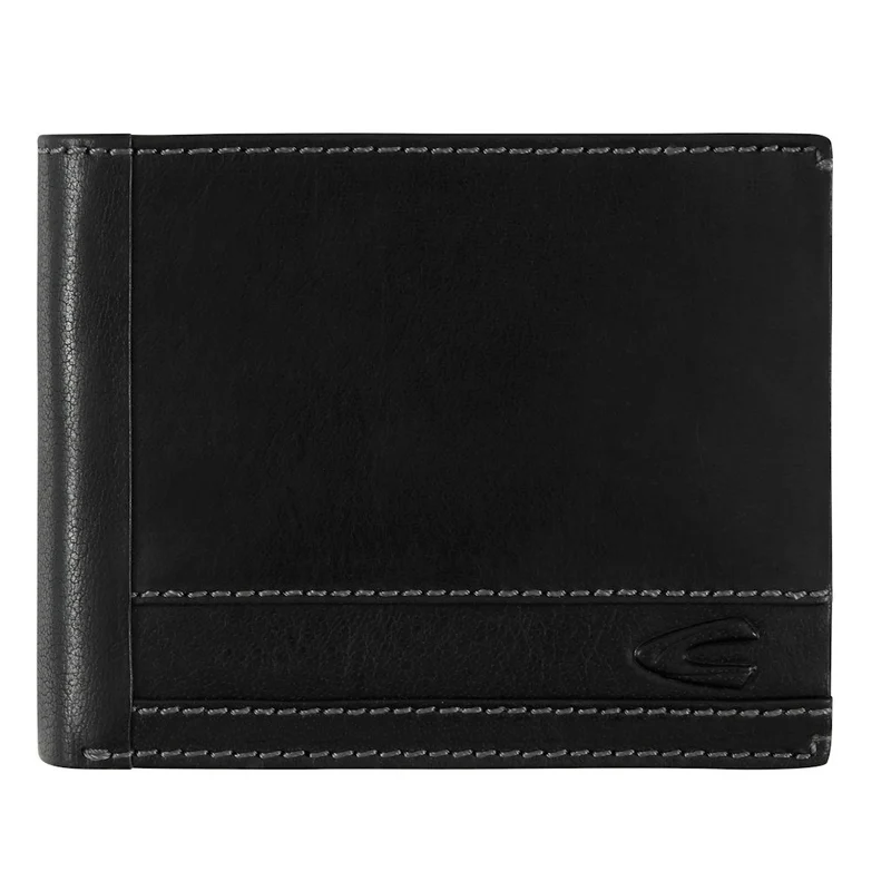 Leder Geldbörse Field Schwarz