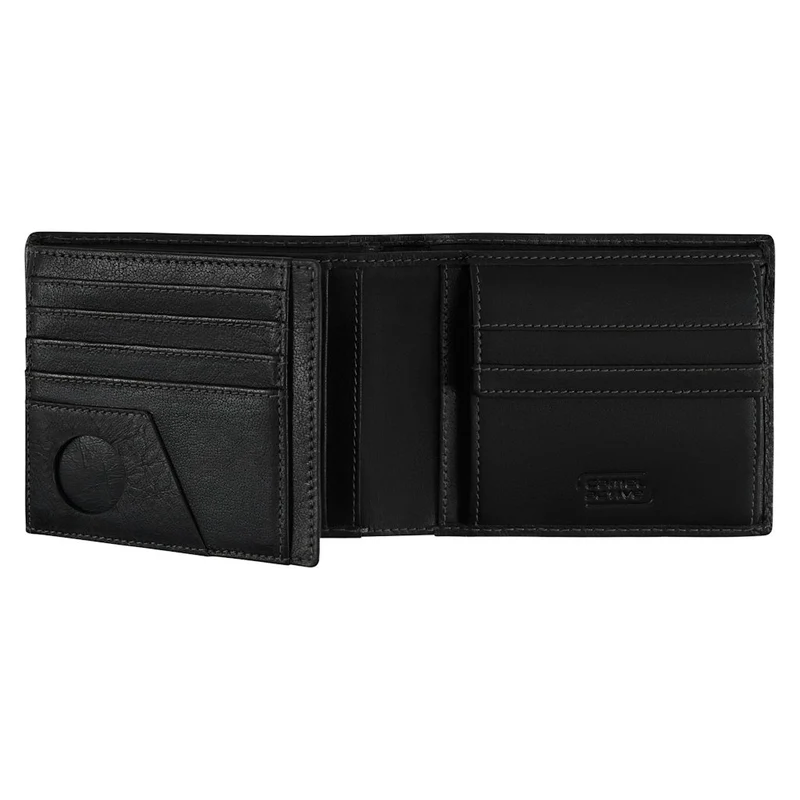 Leder Geldbörse Field Schwarz