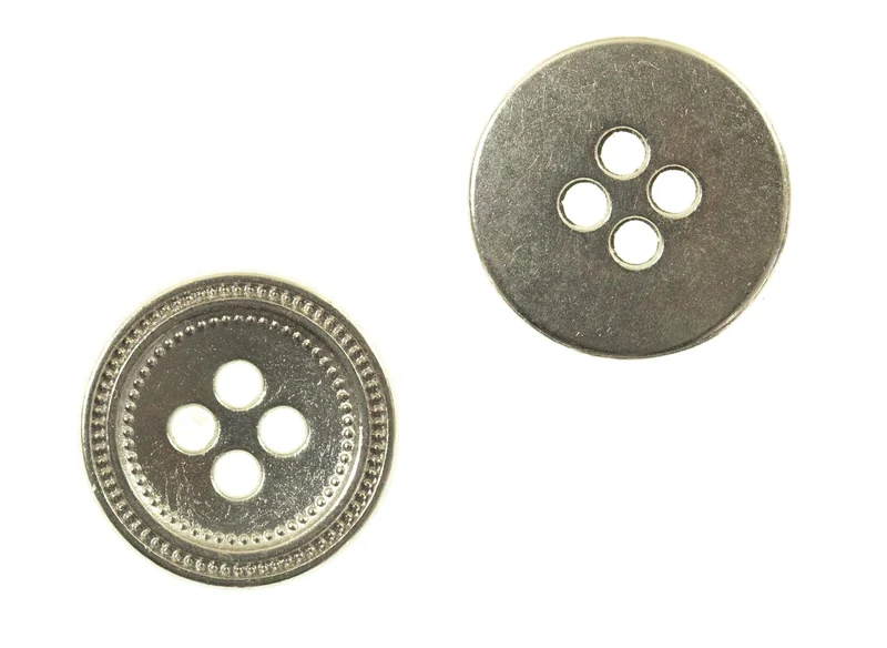 Metallknopf Rand Gold – 4-Loch MK-92S