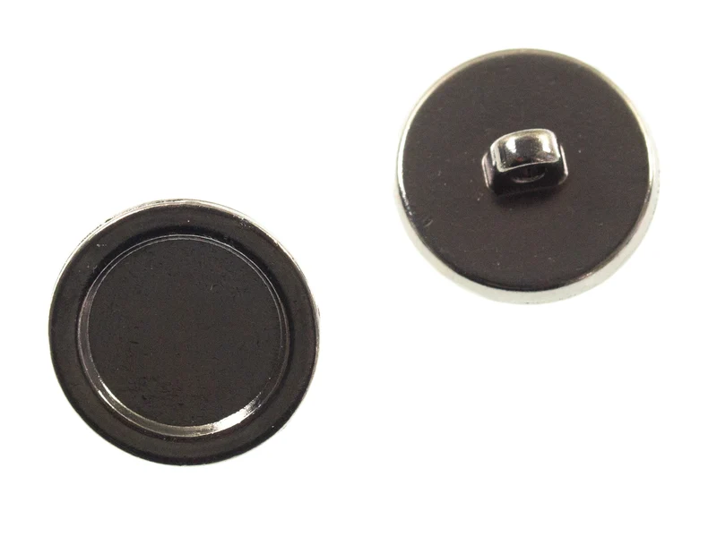 Metallknopf Rand flach Schwarz – Uniformknopf MK-89