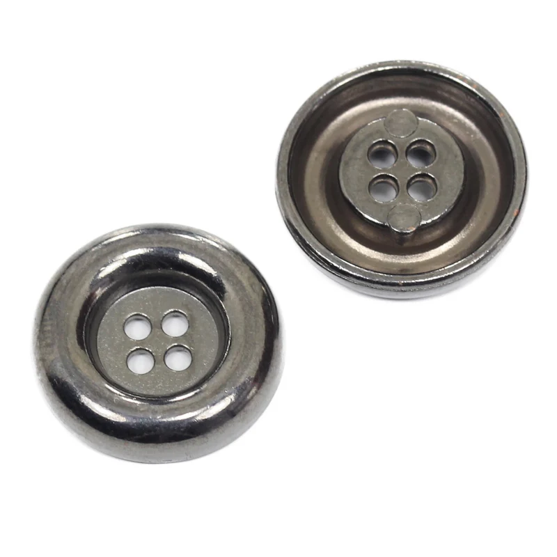 Metallknopf Rand Schwarz – Metallknopf 4-Loch MK-73