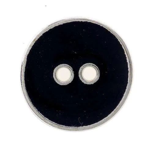 Metallknopf Schwarz – 2-Loch MK-367S-SCHW