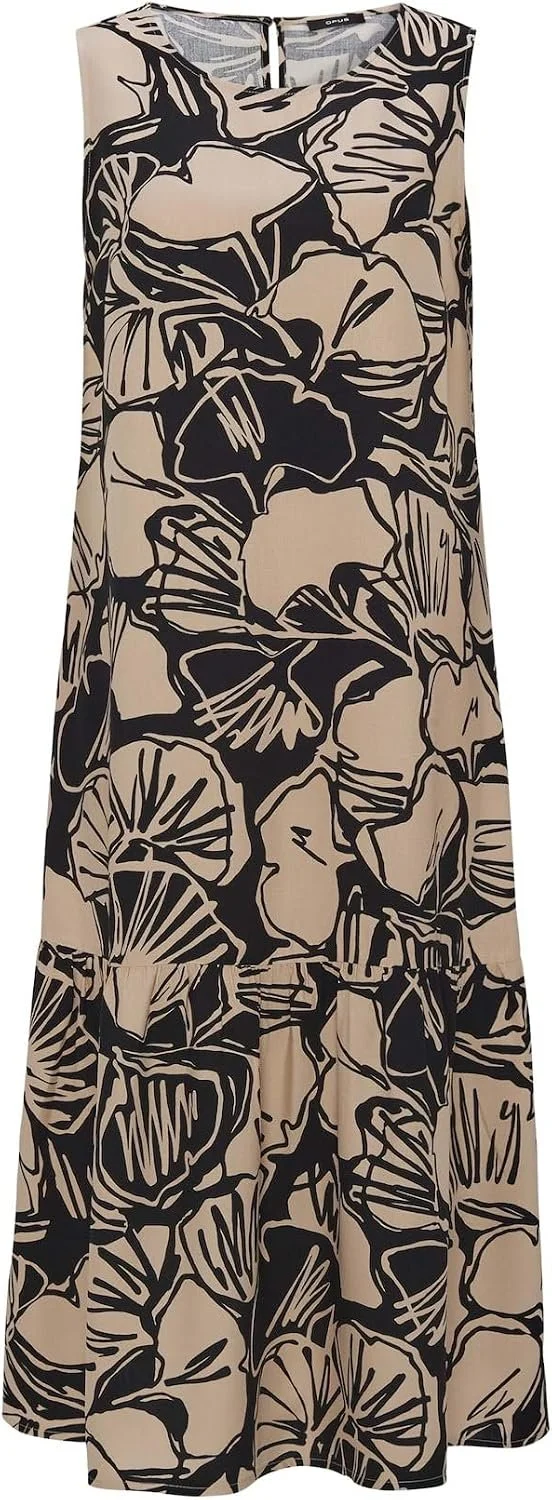 Opus Damen Midikleid Bunt