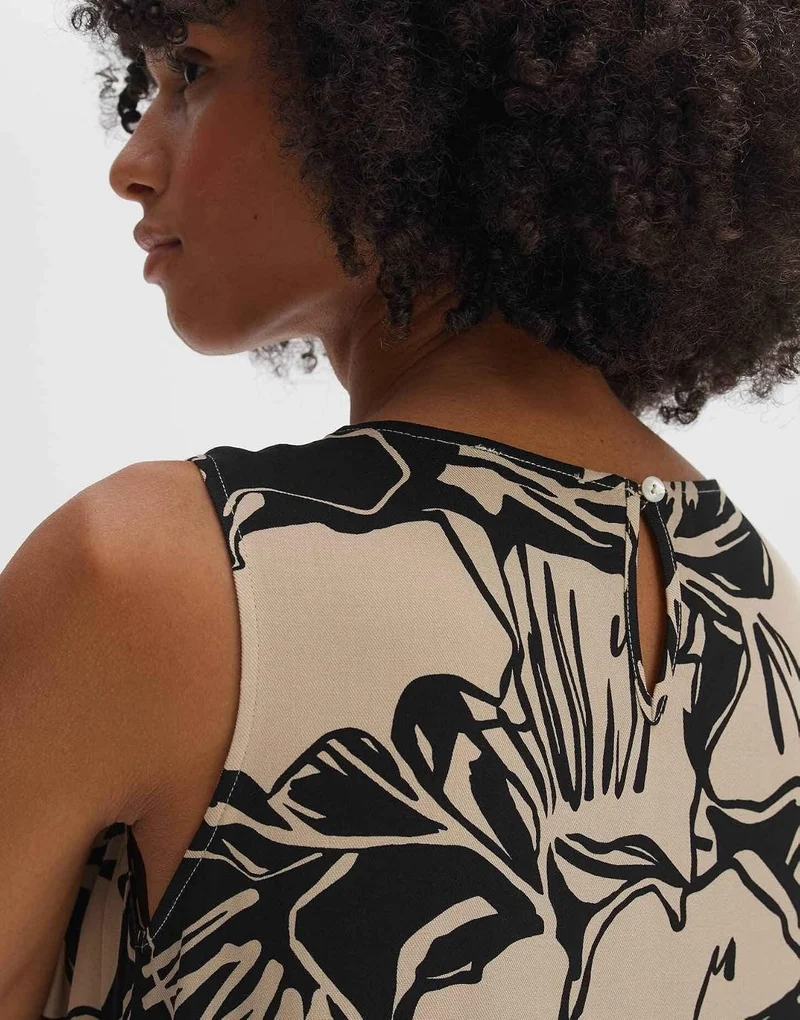 Opus Damen Midikleid Bunt