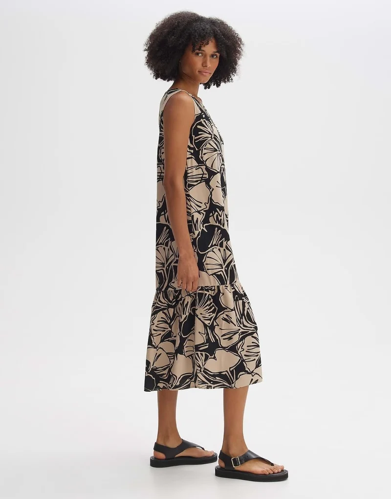 Opus Damen Midikleid Bunt