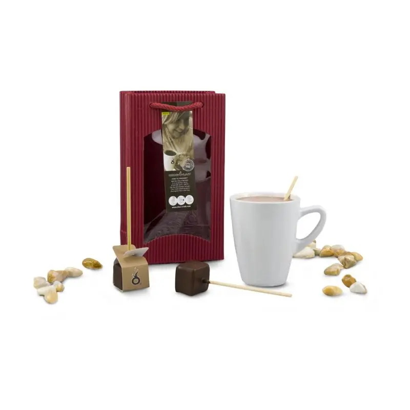 Schokostick in Tasse Geschenkset - Gemütlicher Schokoladengenuss für kalte Tage