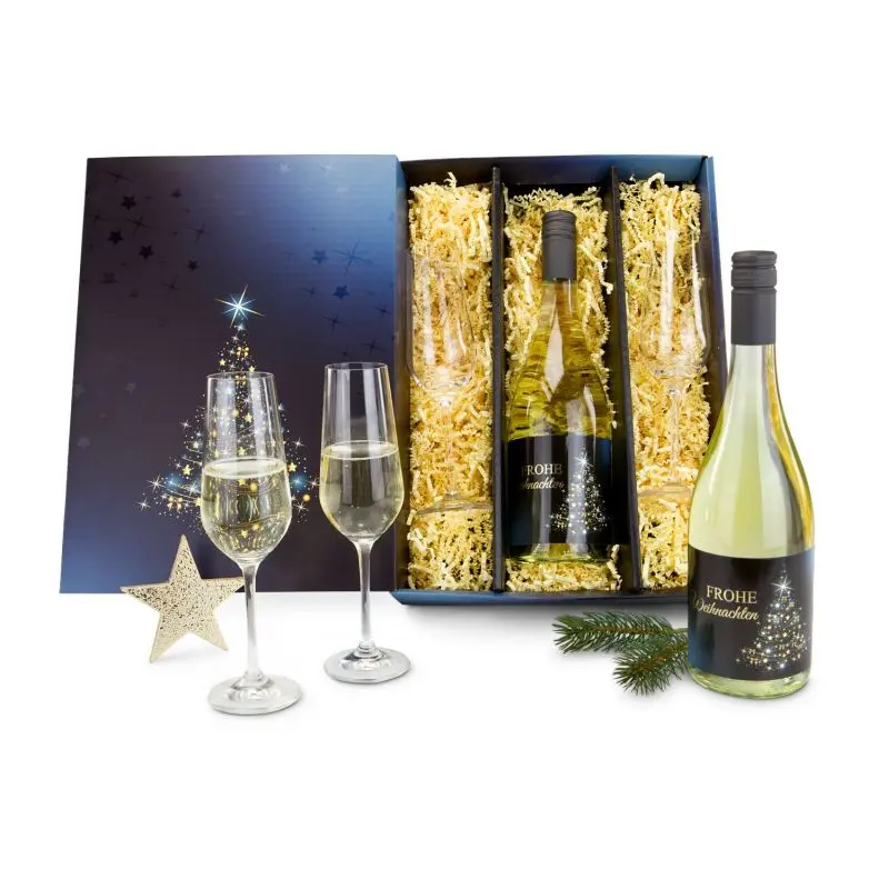 Festliches Geschenkset: Weihnachts-Secco – Sprudelnde Freude genießen