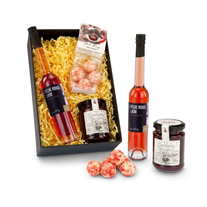 Pfirsich-Vielfalt Geschenkbox – Exklusive Weinbergspfirsich Auswahl
