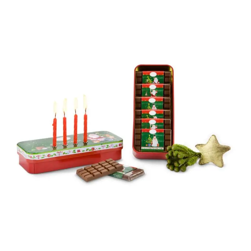 Adventsdose Geschenkset - Festliche Überraschungen in dekorativer Metalldose