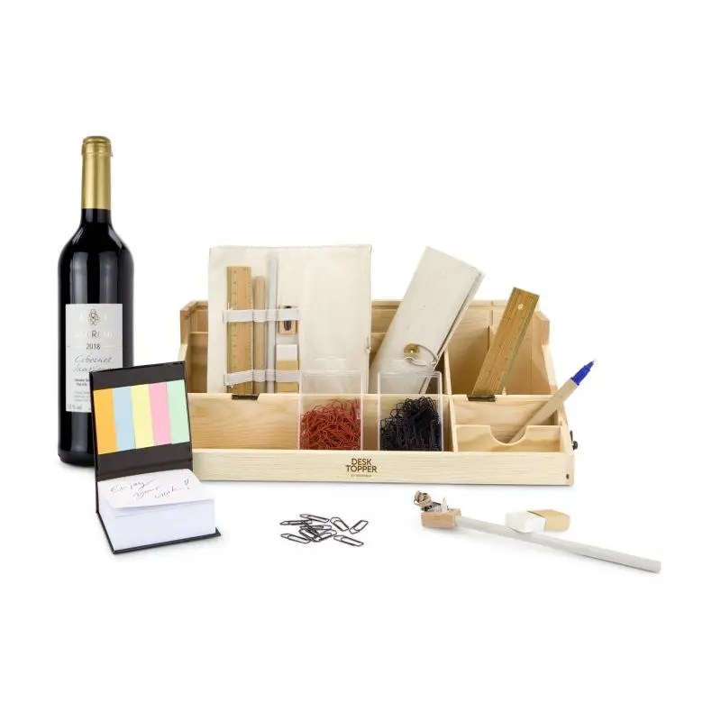 Gefüllte Office Box Geschenkset - Essentielles Bürozubehör stilvoll verpackt