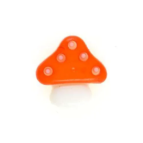 Kinderknopf Pilz 15 mm – Kunststoffknopf KK-46-OR