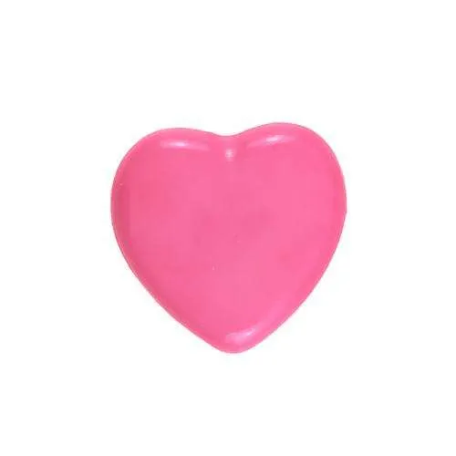 Kinderknopf Herz Rosa – Kunststoffknopf KK-25
