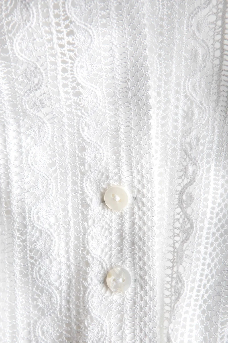 Gottseidank Dirndlbluse Bijoux weiß