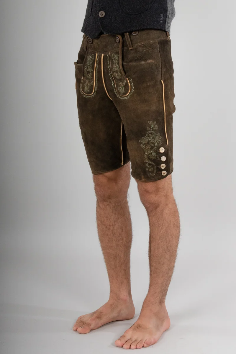 Kurze Meindl Lederhose Loisach akazie