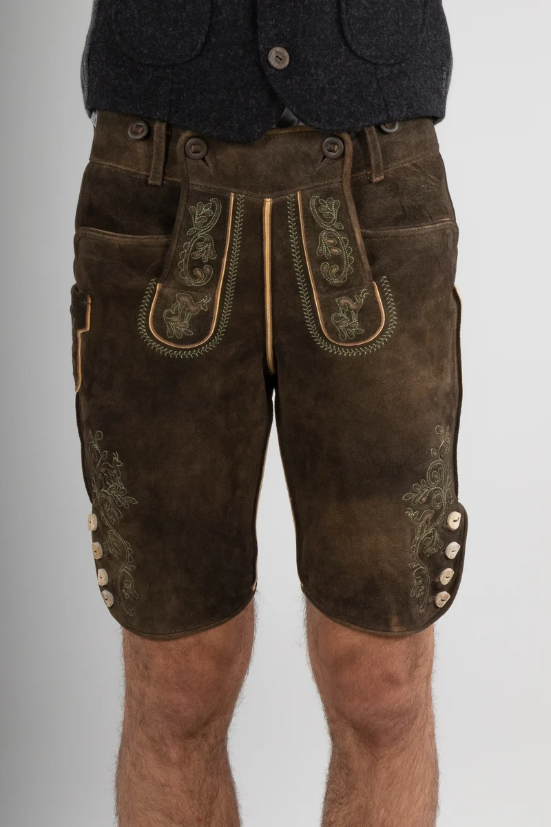 Kurze Meindl Lederhose Loisach akazie