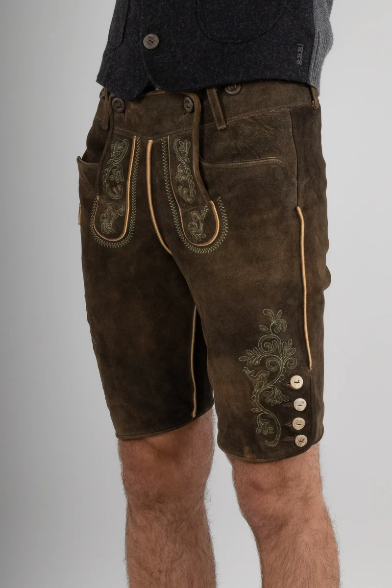 Kurze Meindl Lederhose Loisach akazie