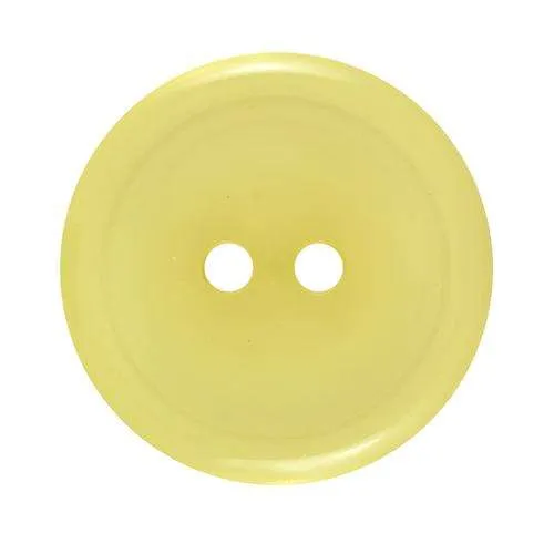 Knopf 2-Loch Gelb Transparent KGL-67