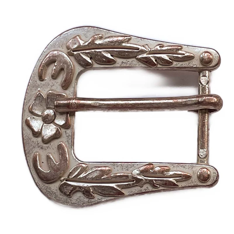 Trachtenschnalle Ornamentrand Kupferfarben 20 mm – Metallschnalle TS-2