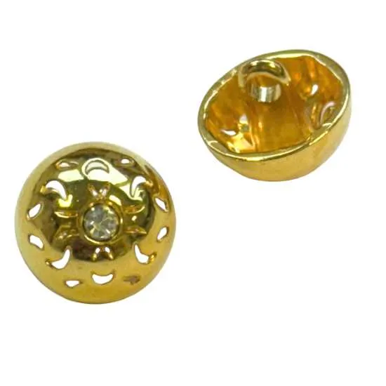 Trachtenknopf Ornament Gold – Ösenknopf – TK-41