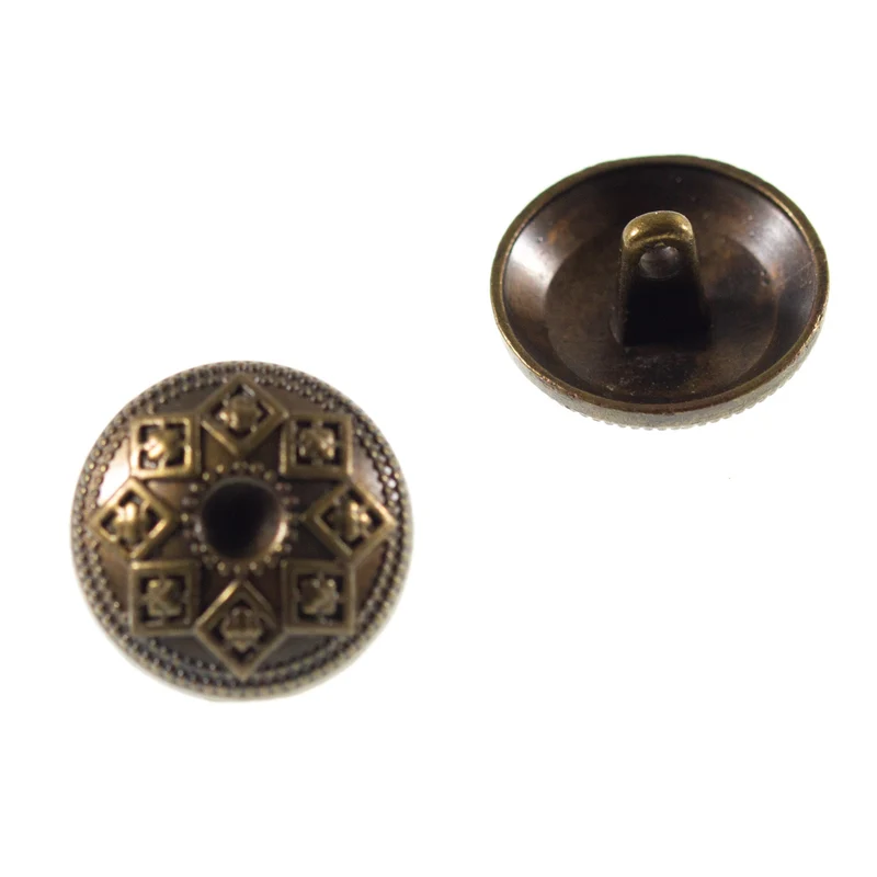Trachtenknopf Sternmotiv Messing – Ösenknopf – TK-78