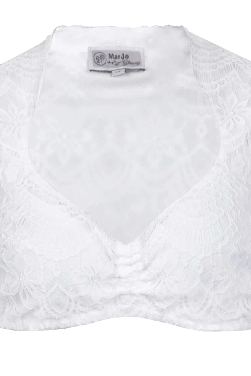 Spitzen-Dirndl-Bluse halbarm