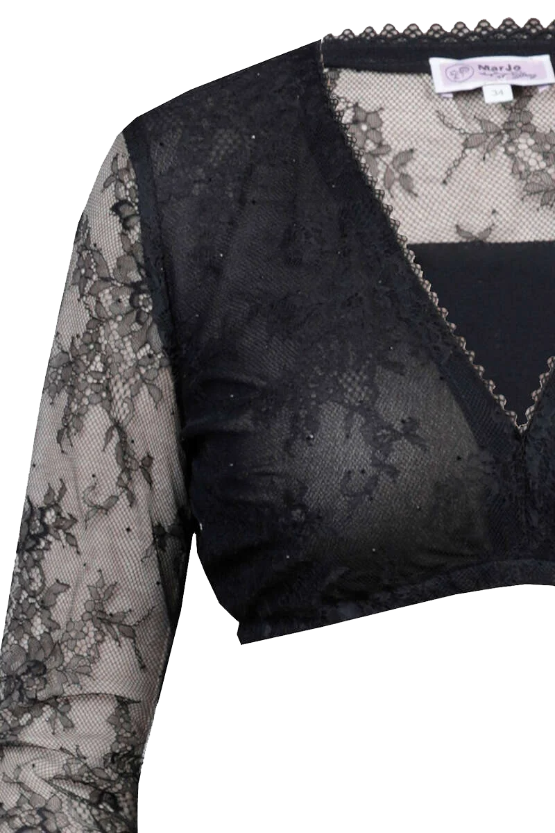 Spitzen-Dirndl-Bluse 3/4-Arm