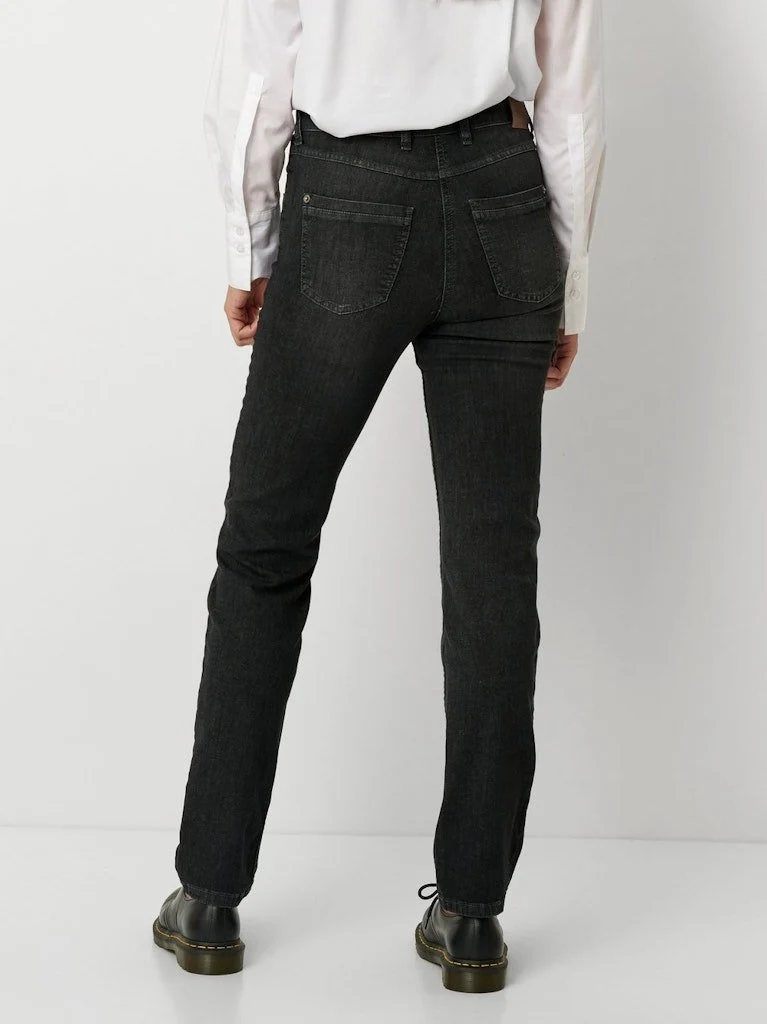 Toni Straight Leg Jeans Grau