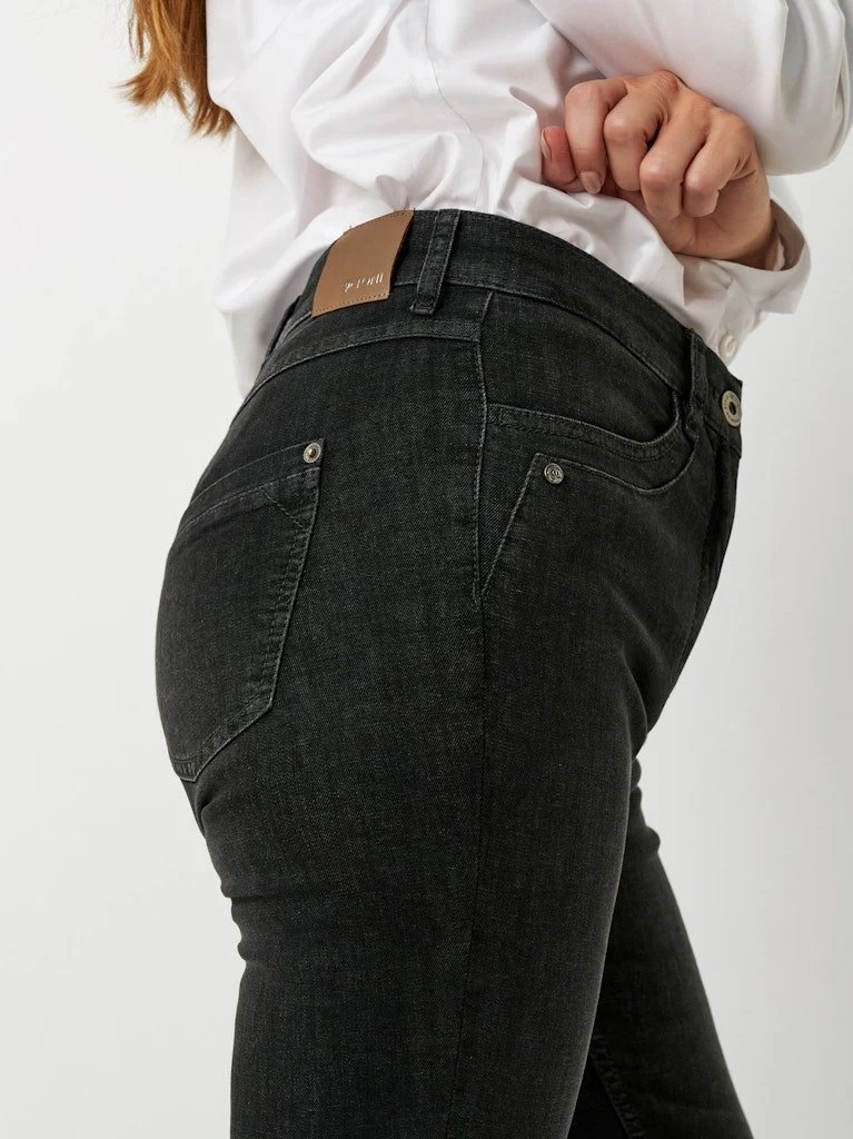 Toni Straight Leg Jeans Grau