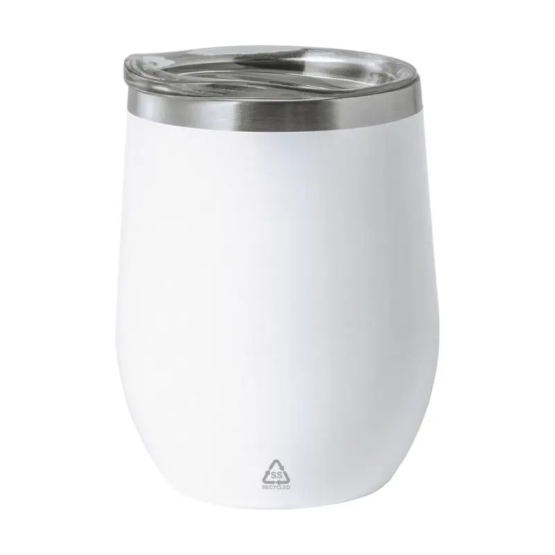 Rebby Kompakt Thermobecher 350 ml in Weiß – Elegant für Unterwegs