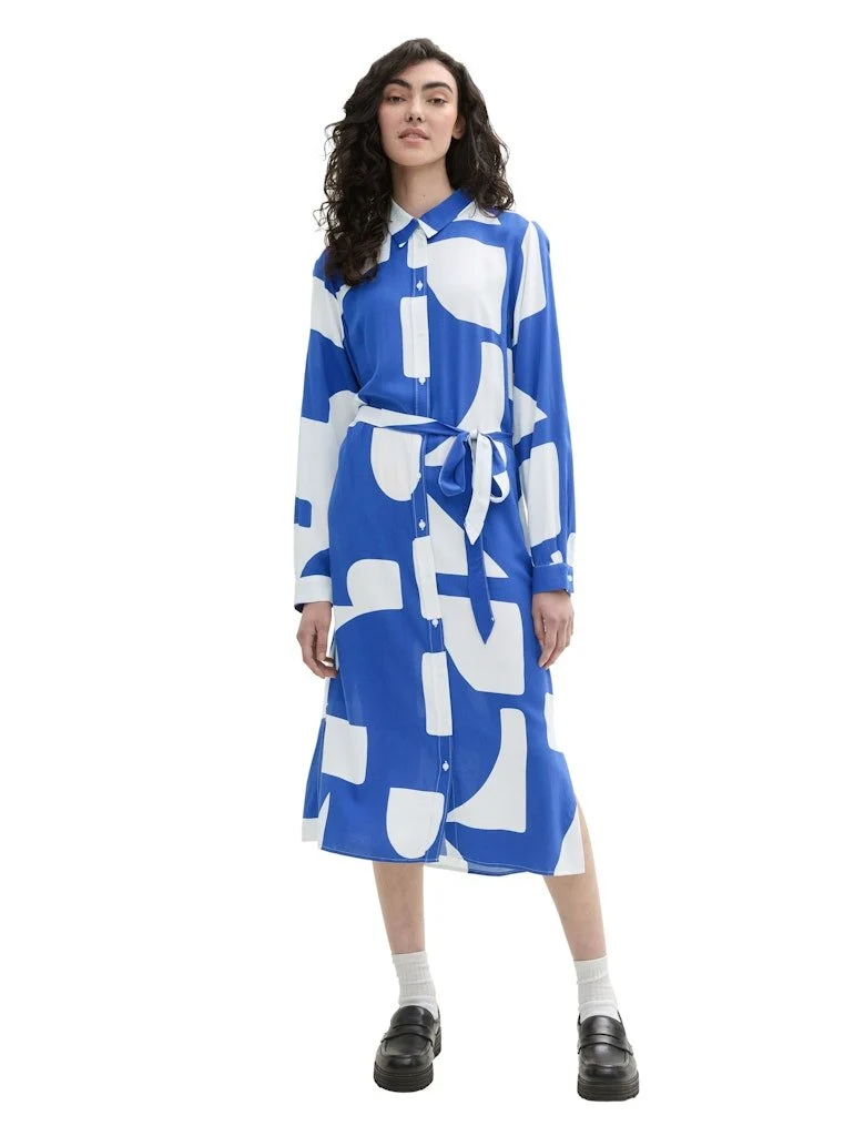 TT Denim Midikleid Blau