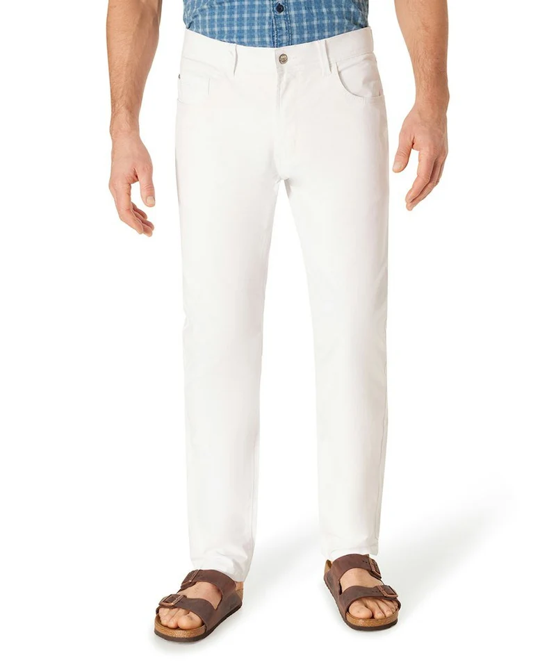 PIONEER AUTHENTIC JEANS Stoffhose Weiß