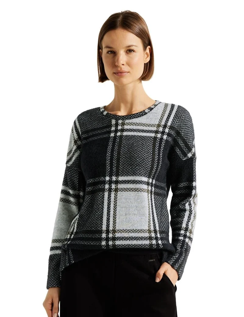 Cecil Langarmshirt Grau
