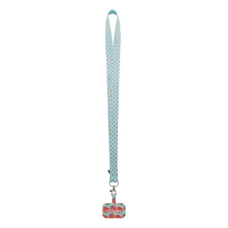 Subyard Mobile RPET Personalisiertes Handyhalter-Lanyard – Reinweiß