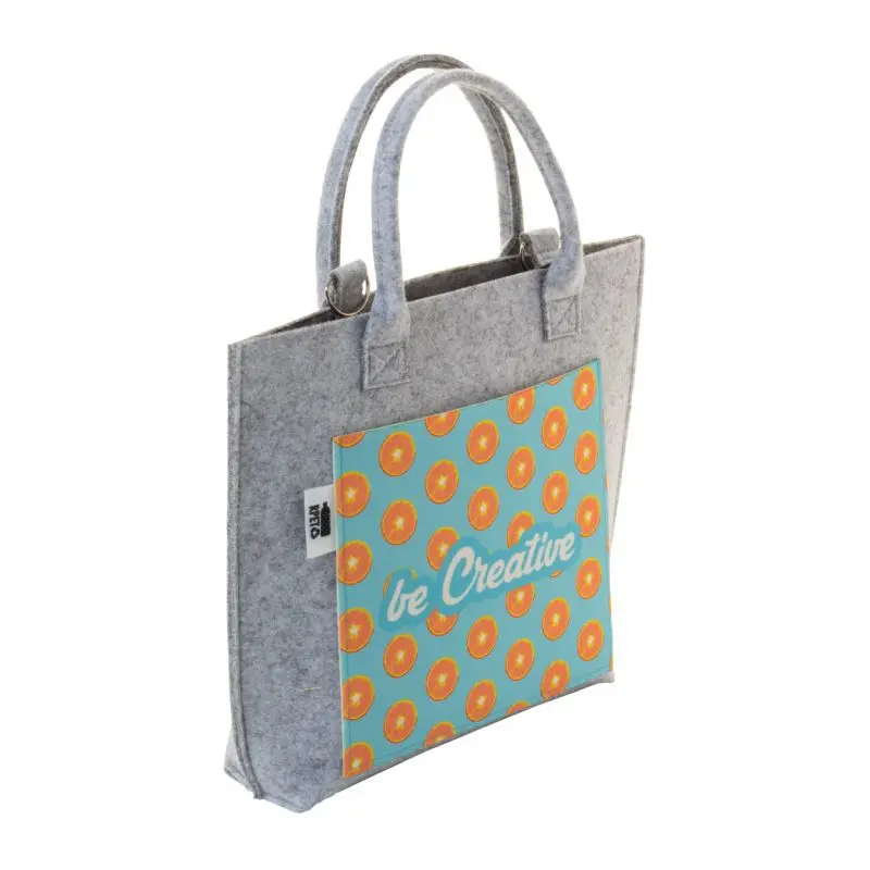 CreaFelt Cross Individuelle Schultertasche - Elegantes Grau