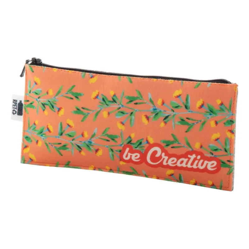 CreaFelt Pen Zip Personalisierte RPET Zip-Stiftetasche - Urbanes Grau