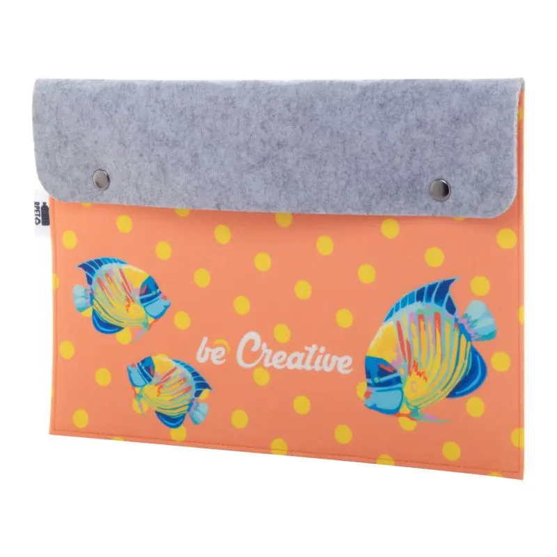 CreaFelt Folder Individuelle Dokumentenmappe – elegante graue Filztasche für Büro und Alltag