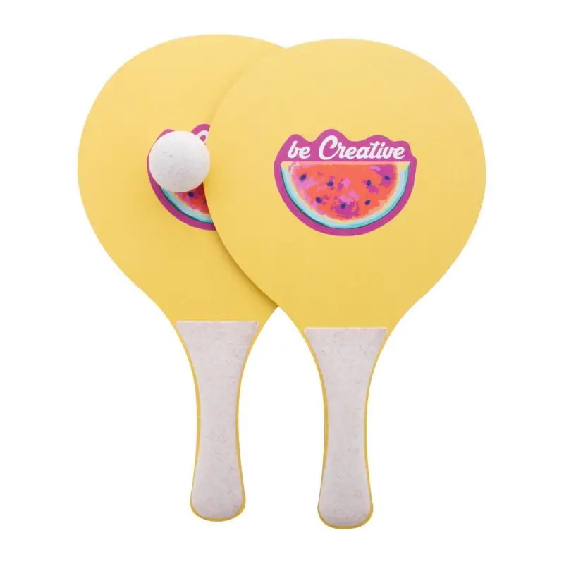 CreaShot Custom Beach Tennis Set - Natural Look