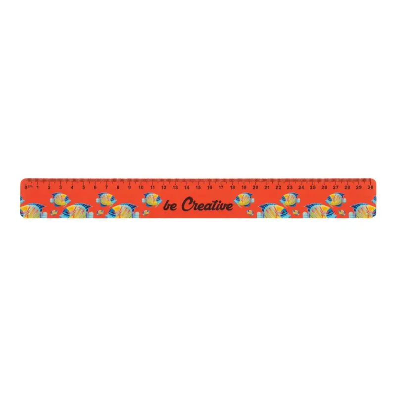 Drawy 30 Custom Lineal, 30 cm – Weiß, Praktisch & Personalisierbar