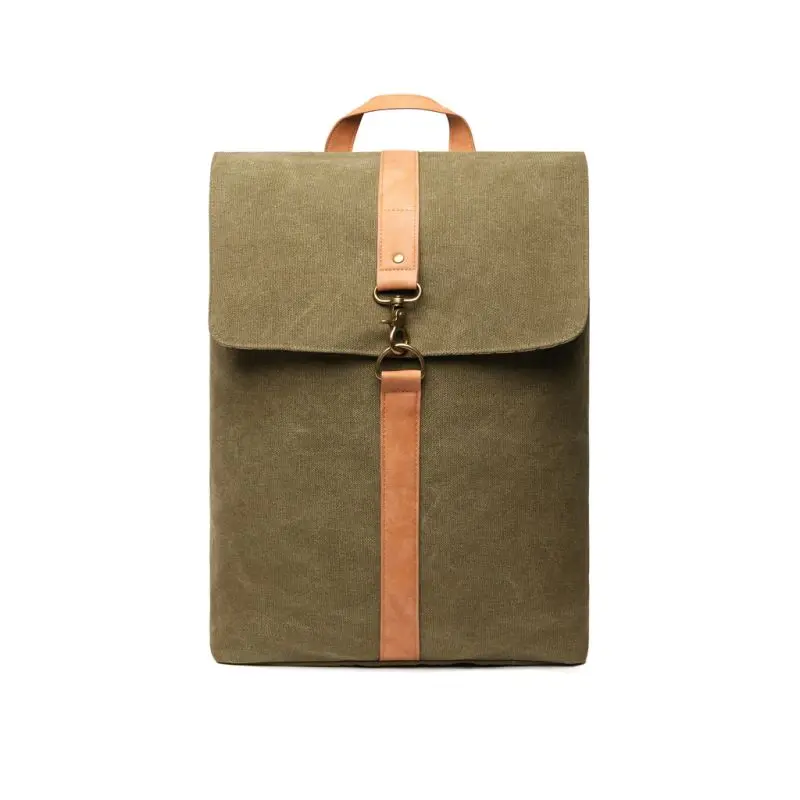 VINGA Bosler GRS Recycelter Canvas-Rucksack – Nachhaltig Grün
