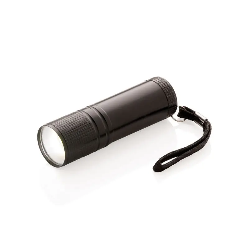 Schwarze COB LED Taschenlampe, Hochintensives Licht, Kompakt & Langlebig