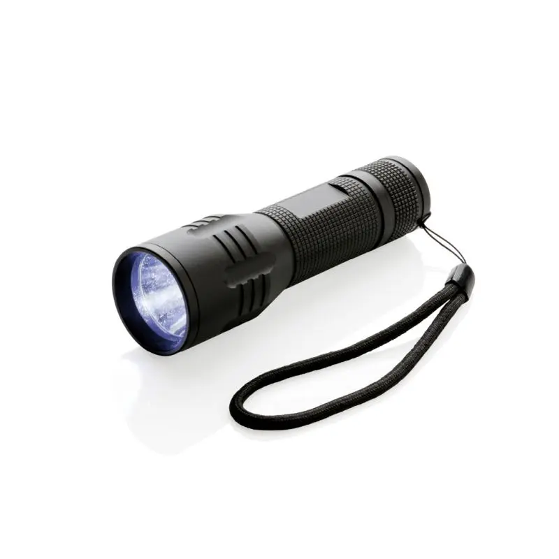 Hochleistungs-LED-Taschenlampe 3W Cree - Schwarz - Stark, Kompakt und Zuverlässig