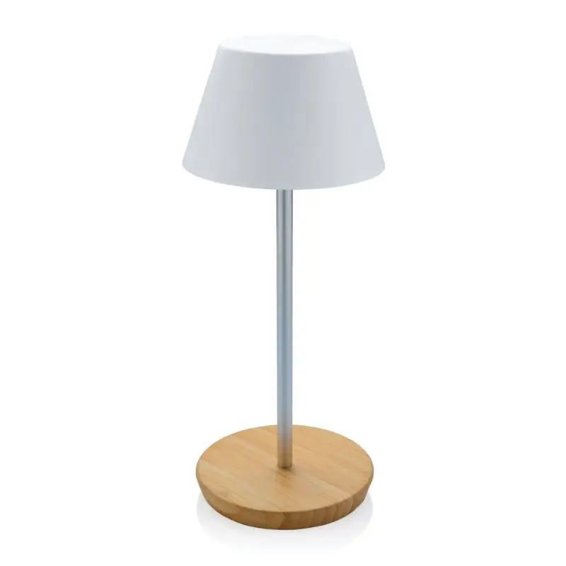 Pure Glow USB-Desktop-Lampe aus recyceltem RCS-Kunststoff, Weiß