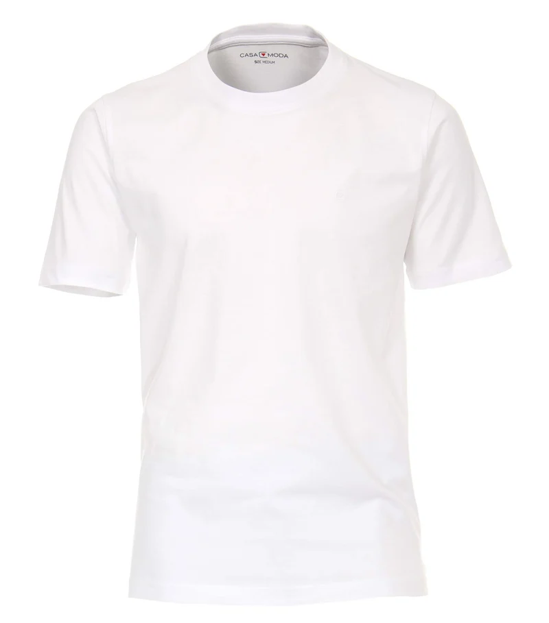 Casa Moda Rundhals T-Shirt weiß