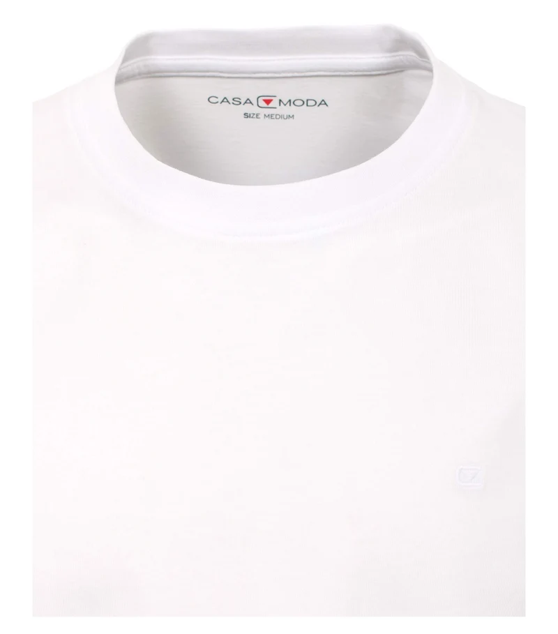 Casa Moda Rundhals T-Shirt weiß