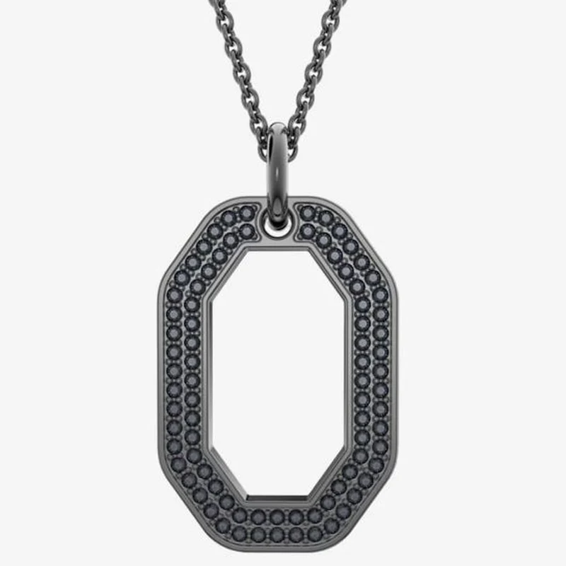 Swarovski Halskette mit Anhänger Dextera Oktagon Schwarz 5651703